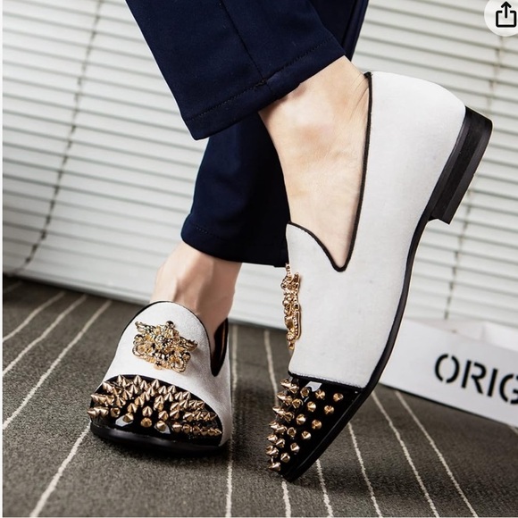 Meijiana Other - Meijiana Velvet Loafers Dress Shoes with Metal Embellishments Luxury Loafer 12